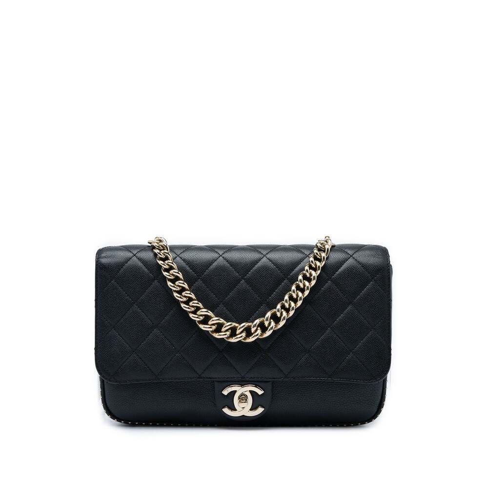 Chanel Chain Handle Cc Flap Bag Quilted #343126C45B